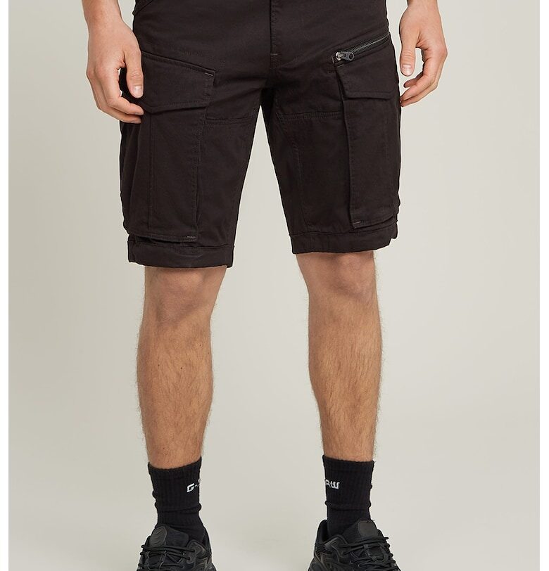 Слим карго бермуди - Черен G-STAR