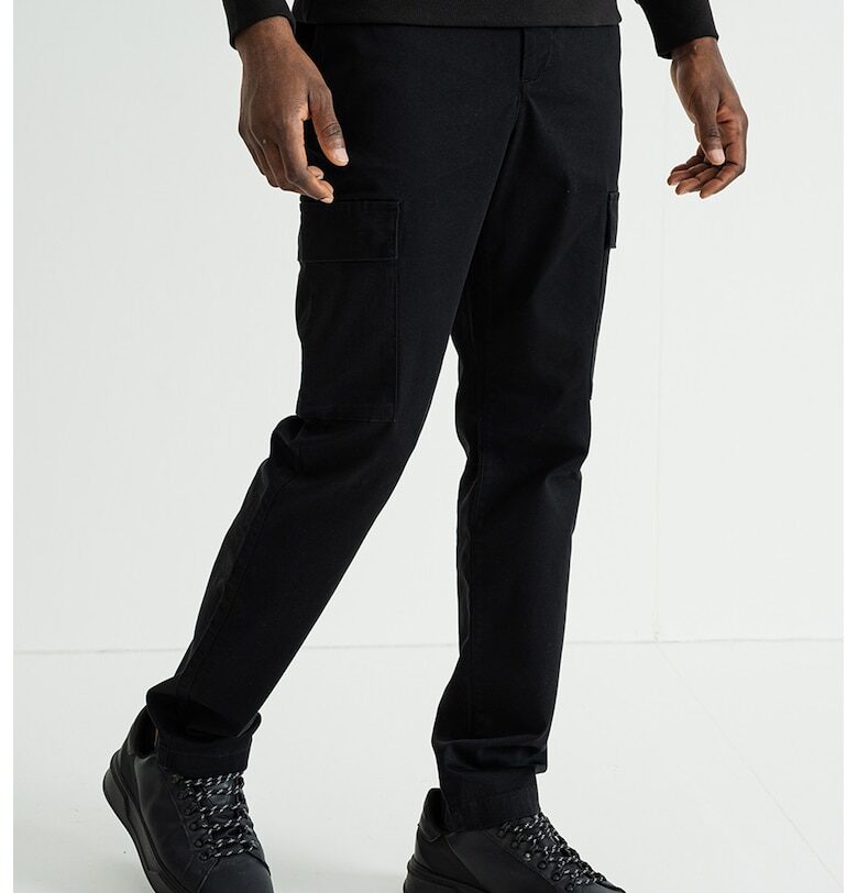 Слим карго панталон - Черен CALVIN KLEIN