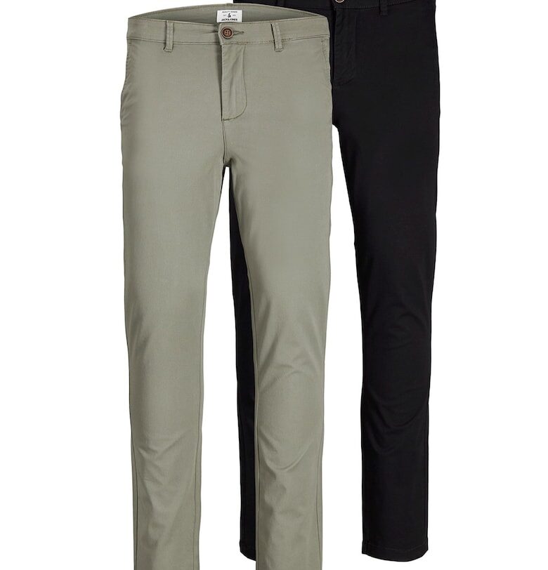 Слим панталон чино Marco - 2 чифта - Черен/Каки Jack  Jones