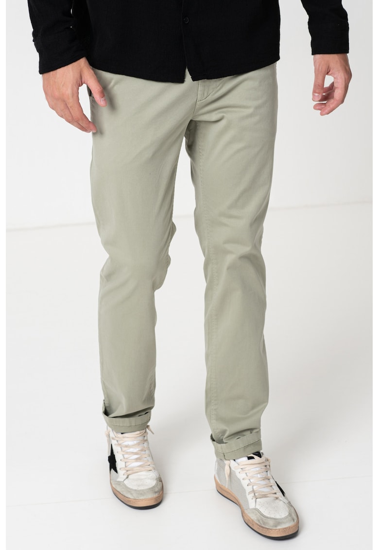 Слим панталон чино - Пепеляво сиво BOSS