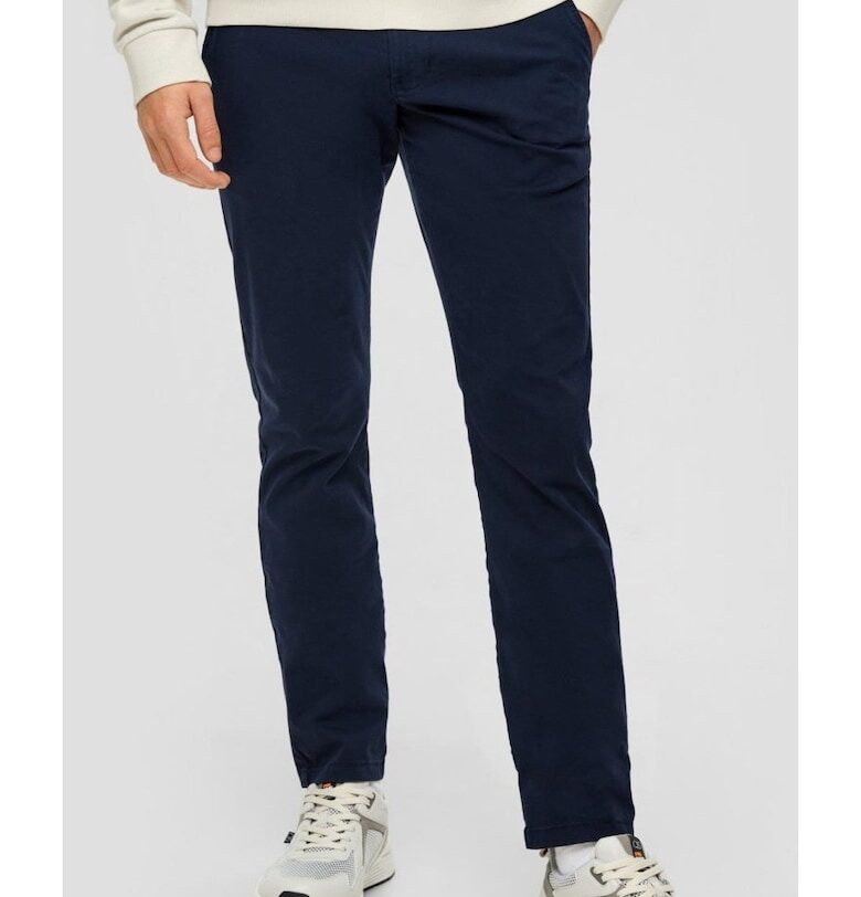 Слим панталон чино - Тъмно морско синьо QS