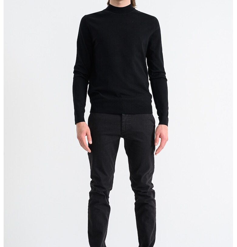 Слим пуловер San Marc - Черен HUGO