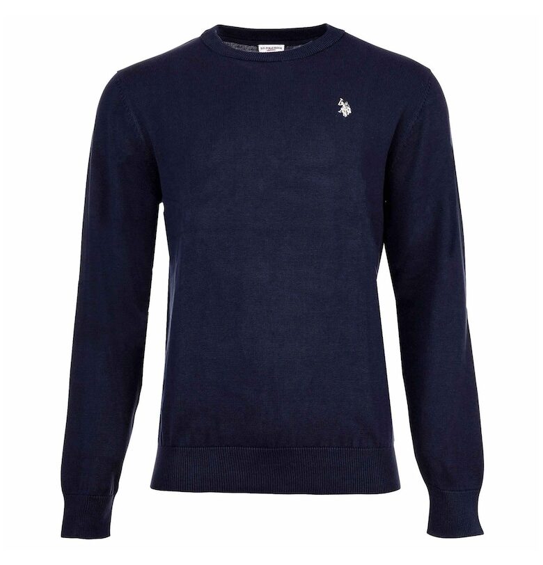 Слим пуловер - Тъмносин US Polo Assn