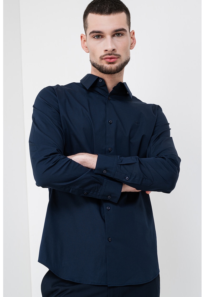 Слим риза - Тъмносин CALVIN KLEIN