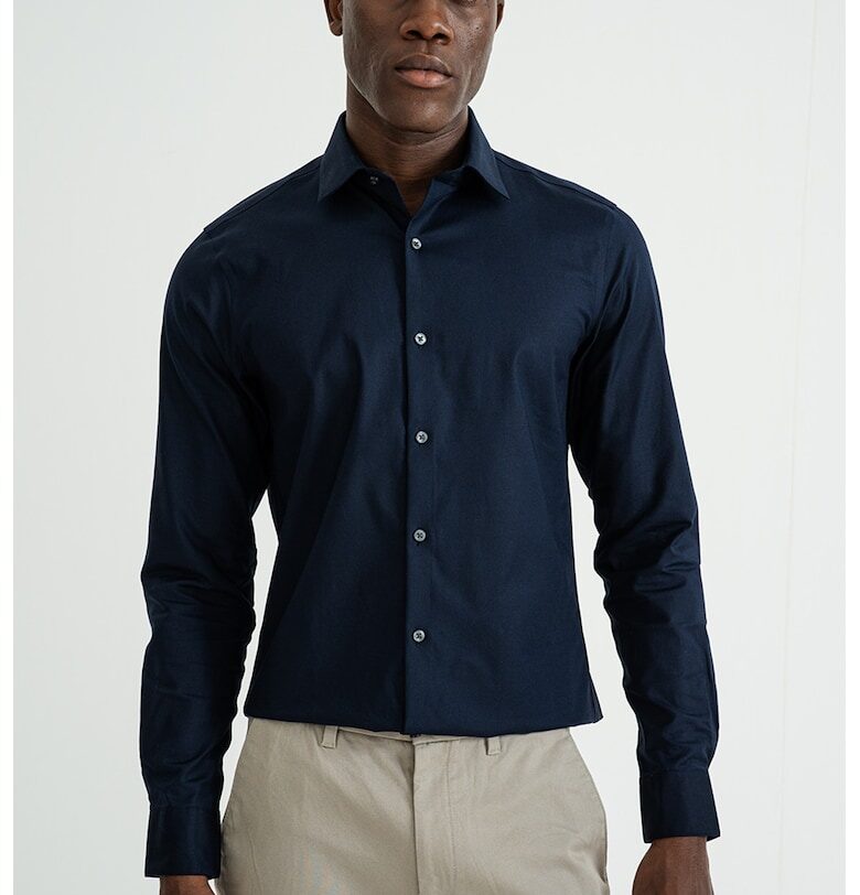 Слим риза - Ултрамарин синьо CALVIN KLEIN