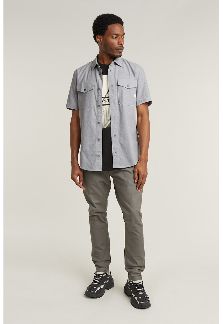 Слим риза с джоб - Сив G-STAR