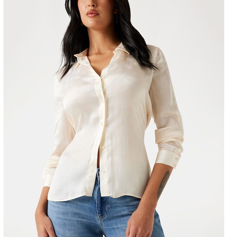 Слим риза с монограми GUESS