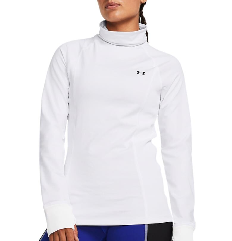 Слим спортна блуза с драпирано деколте - Бял Under Armour