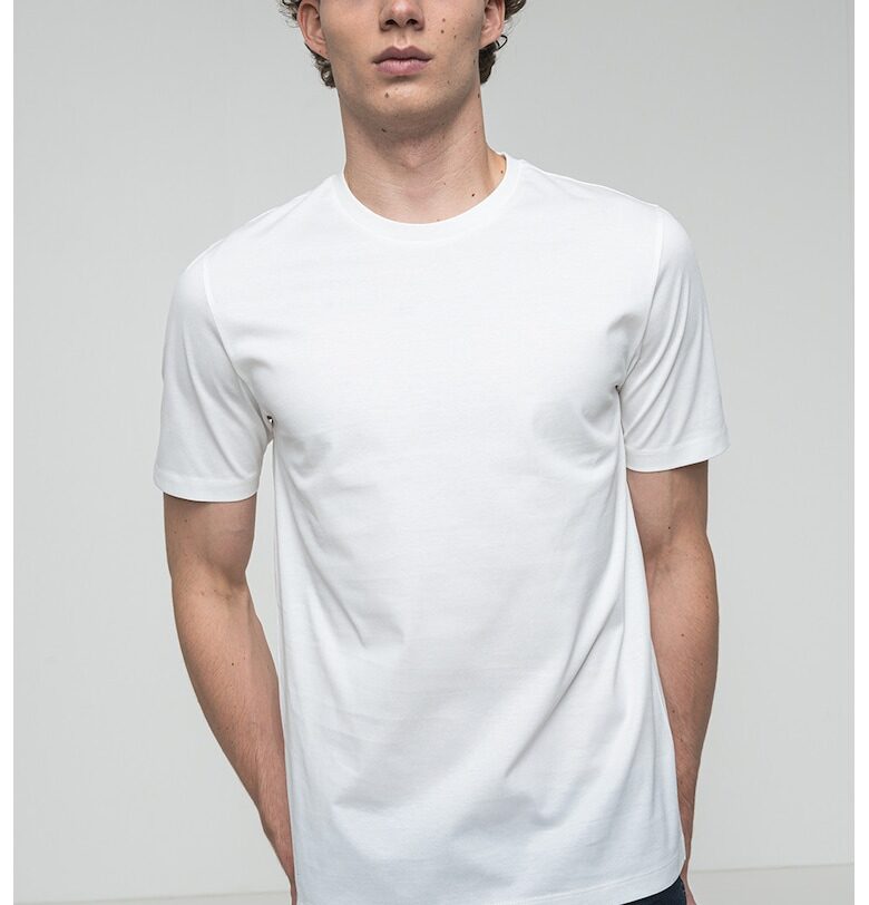 Слим тениска Dimerstee - Бял HUGO