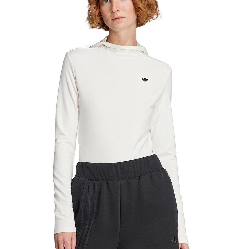 Слим худи Premium Essentials - Черен/Мръснобял adidas Originals