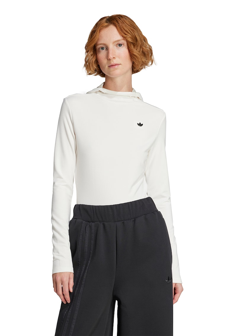 Слим худи Premium Essentials - Черен/Мръснобял adidas Originals