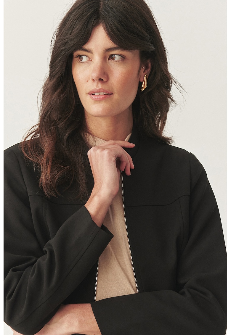 Слим яке с цип - Черен Tatuum