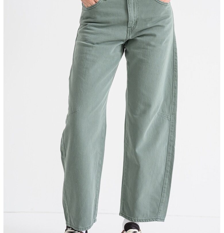 Слъсени дънки тип Barrel - Папратово зелено Levis