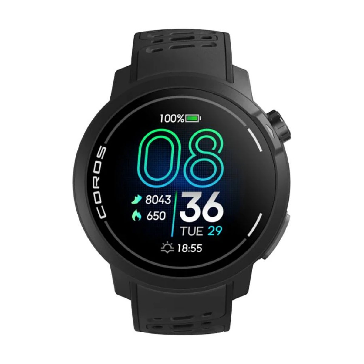 Оригинален Мъжки Смарт часовник Coros Pace Pro Amoled 46 мм Mineral Black WPACEP-BLK