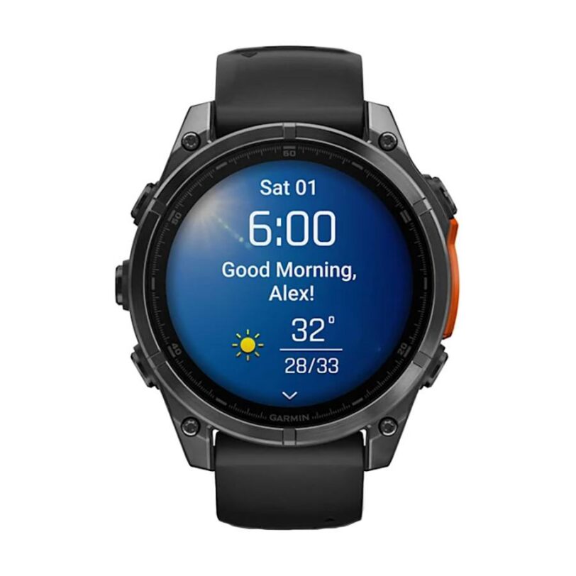 Оригинален Мъжки Смарт часовник Garmin Fenix 8 Amoled 47 мм Slate Gray/Black Garmin 010-02904-00