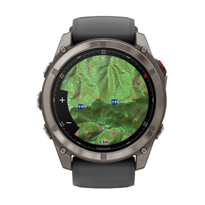 Оригинален Мъжки Смарт часовник Garmin Fenix 8 Pro Amoled 47 мм Sapphire Titanium/Graphite/Pebble Grey 010-03198-11