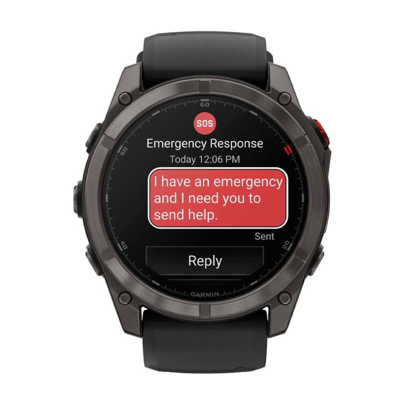 Оригинален Мъжки Смарт часовник Garmin Fenix 8 Pro Amoled 51 мм Sapphire Carbon Grey DLC Titanium/Black/Pebble Grey 010-03199-01