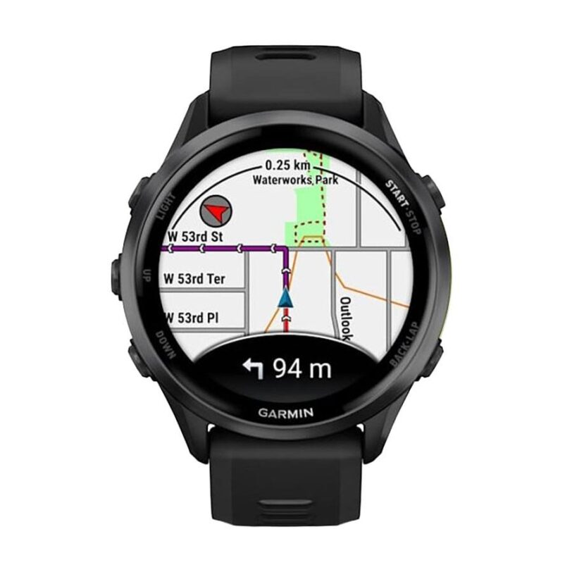 Оригинален Мъжки Смарт часовник Garmin Forerunner 970 Amoled 47 мм Sapphire Carbon Grey DLC/Black/Whitestone 010-02969-10