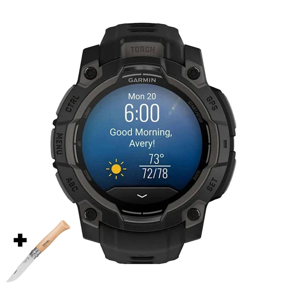 Оригинален Мъжки Смарт часовник Garmin Instinct 3 Amoled Black 010-02936-00