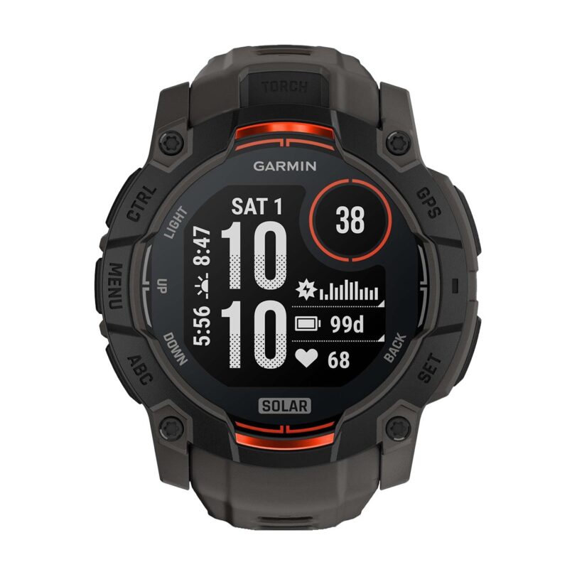 Оригинален Мъжки Смарт часовник Garmin Instinct 3 Solar Black/Charcoal 010-02935-00