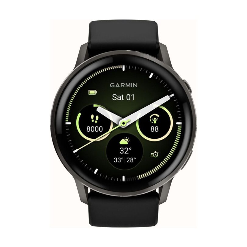 Оригинален Мъжки Смарт часовник Garmin Venu 4 Amoled 45 мм Gorilla 3 Slate/Black 010-03014-00