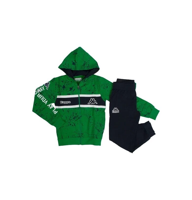 Спортен екип за момчета  8031T0027 - Зелен | Черен Kappa