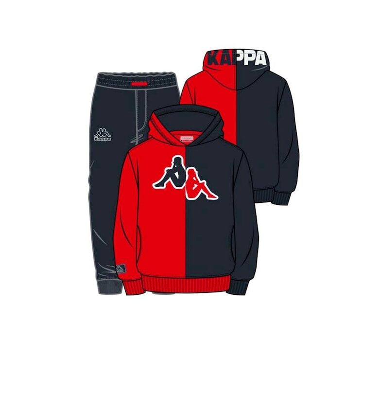 Спортен екип за момчета  8055T00009 - Червен/Черен Kappa