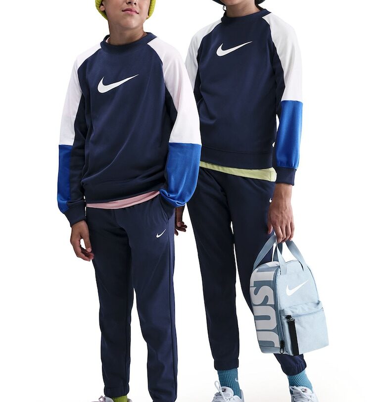 Спортен екип с лого - Бял/Петролно синьо/Син Nike