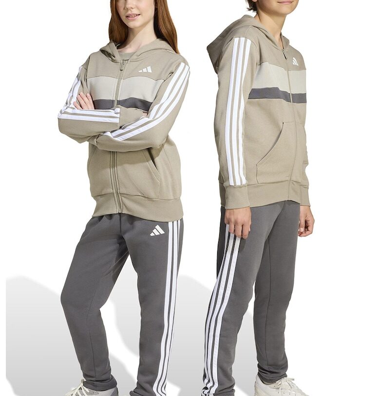 Спортен екип с памук с лого - Сиво-бежов/Tъмносив adidas Sportswear