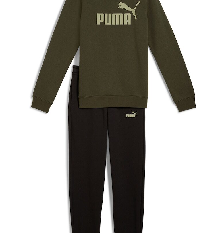 Спортен екип с памук с лого - Тъмнозелен/Тъмно каки Puma