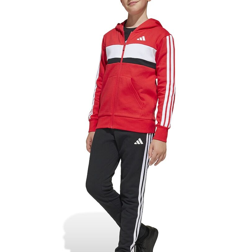 Спортен екип с памук с лого - Червен/Бял/Черен adidas Sportswear