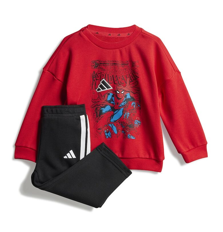 Спортен екип с принт на Spider Man - Червен/Бял/Черен adidas Sportswear