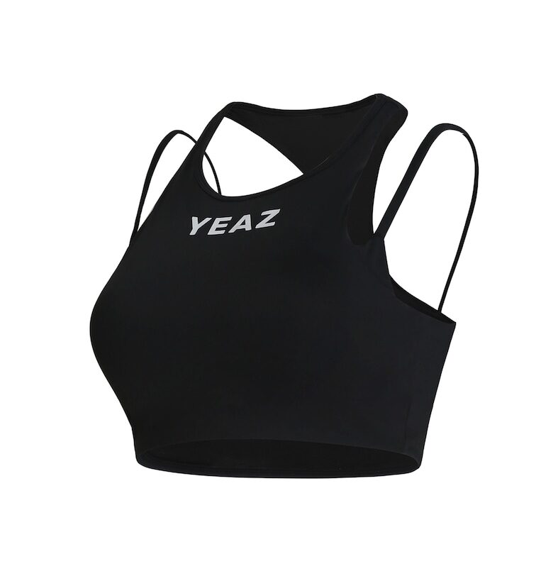 Спортен къс топ Amorous - Черен YEAZ