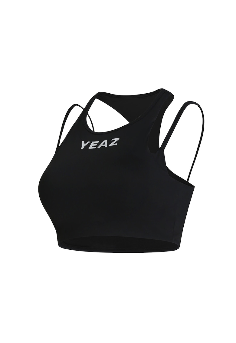 Спортен къс топ Amorous - Черен YEAZ