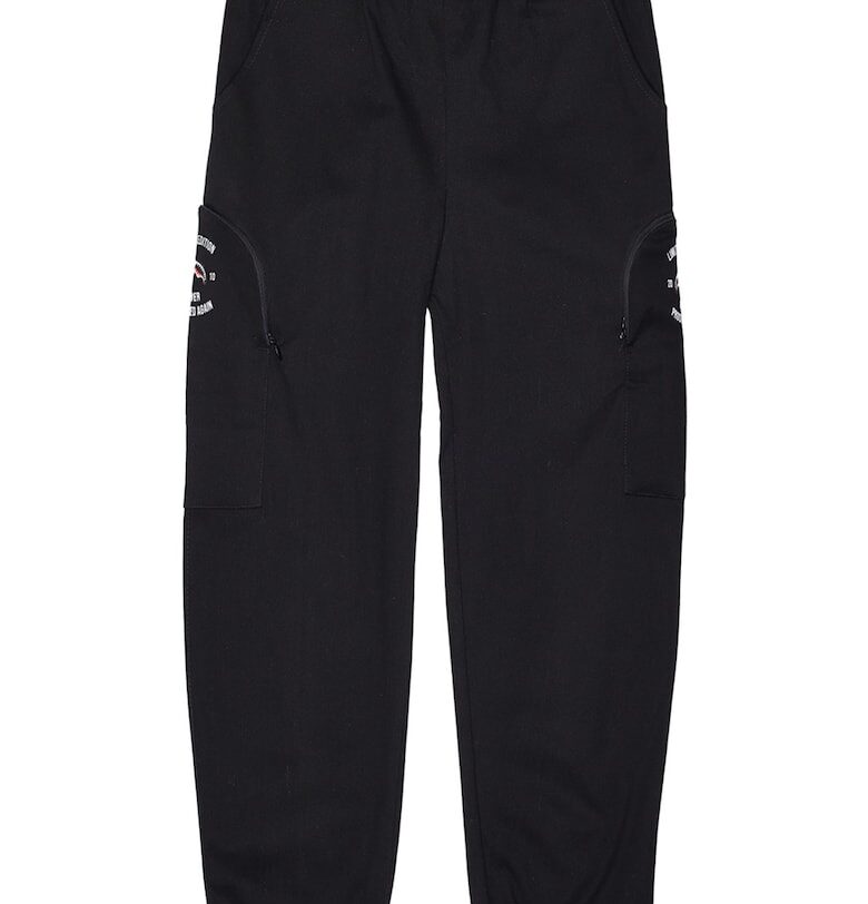Спортен панталон Special с джобове с цип - Черен/Аленочервен Sprayground