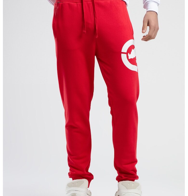 Спортен панталон с връзка и лого - Червен/Бял Ecko Unlimited