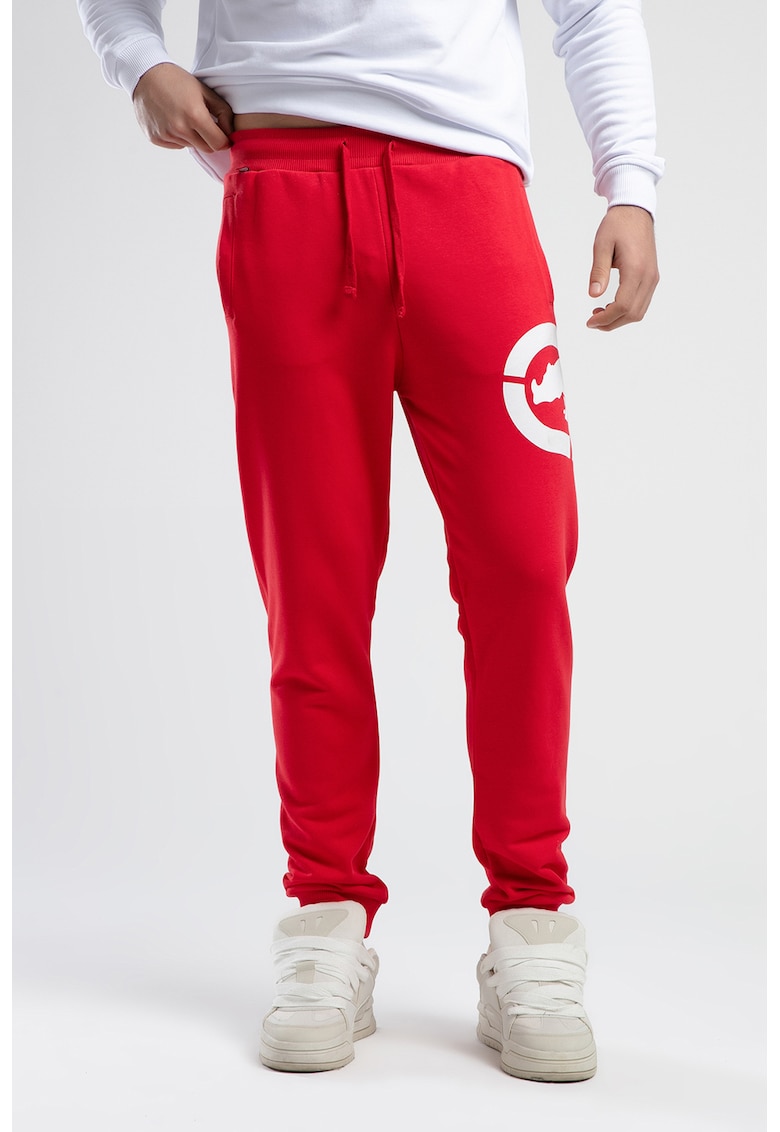 Спортен панталон с връзка и лого - Червен/Бял Ecko Unlimited