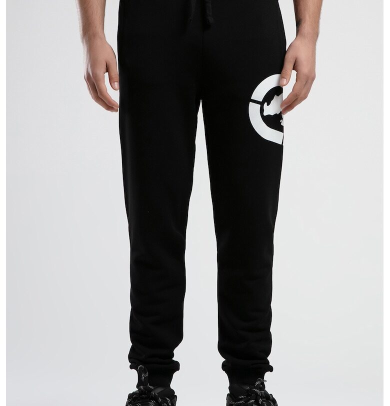 Спортен панталон с връзка и лого - Черен/Бял Ecko Unlimited