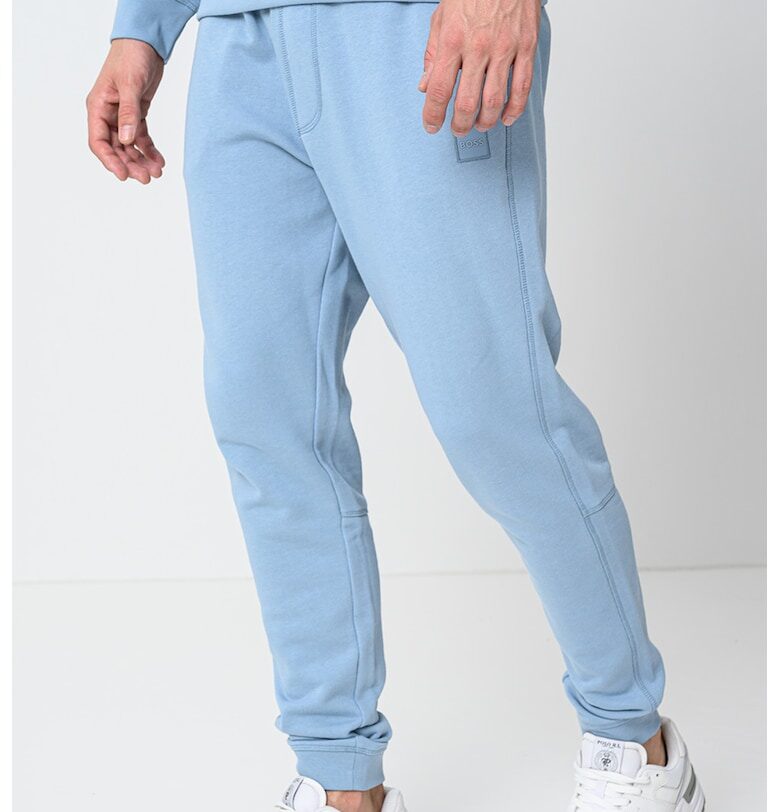 Спортен панталон с джобове встрани - Небесносин BOSS