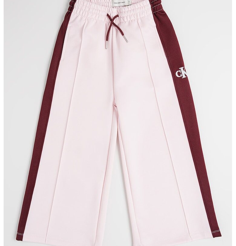 Спортен панталон с лого - Бордо/Светлорозов CALVIN KLEIN