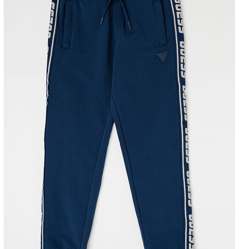 Спортен панталон с лого встрани - Тъмносин GUESS KIDS