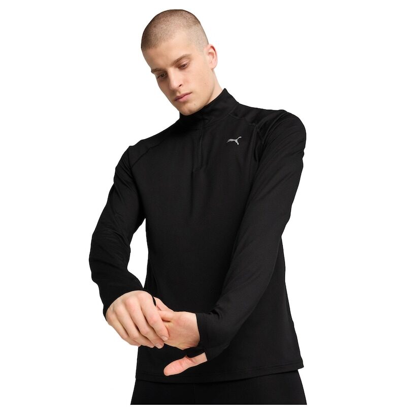 Спортна Блуза  M Run Velocity Cloudspun 14 Zip - Черен Puma