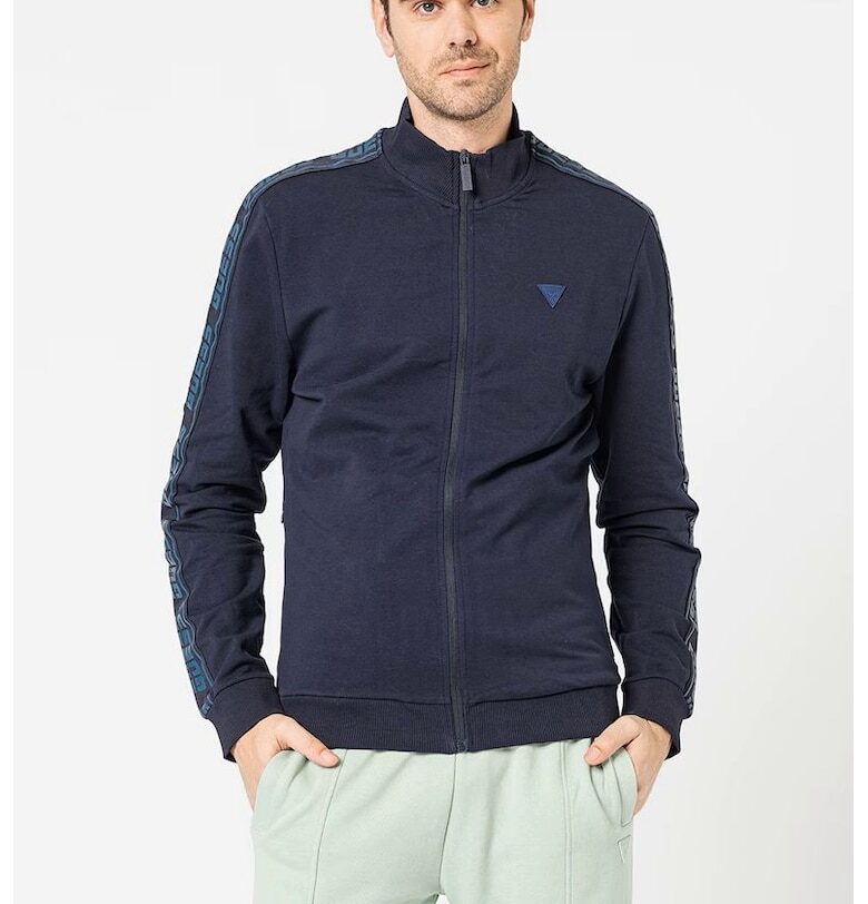 Спортна блуза  с цип и лого ленти 10502 GUESS