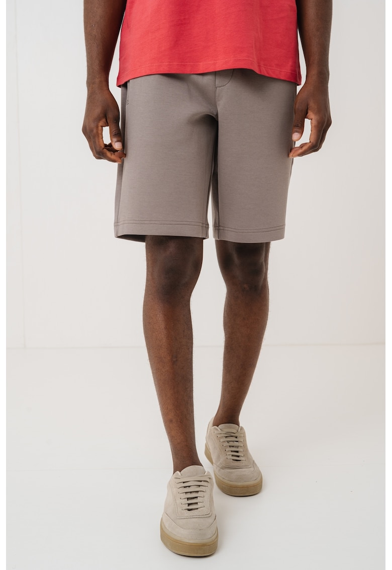 Спортни бермуди с лого - Сиво-бежов ARMANI EXCHANGE