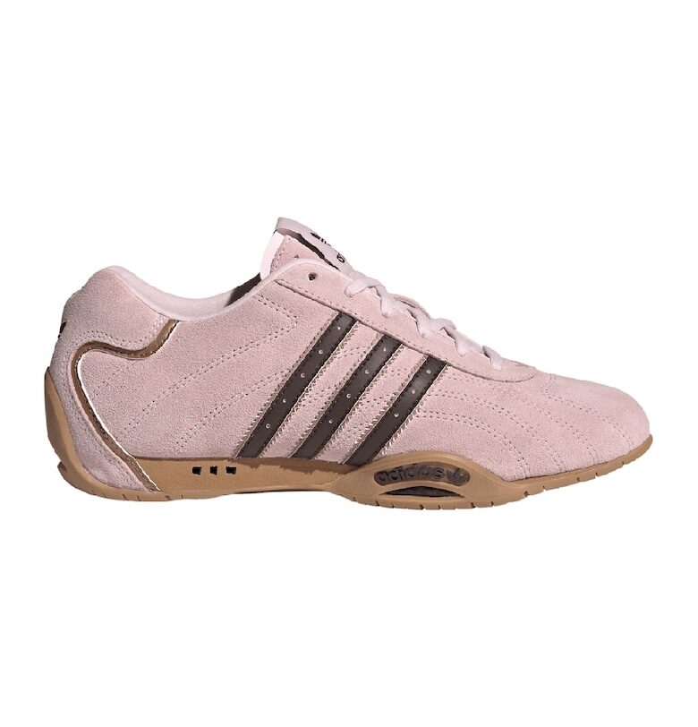 Спортни обувки Adirace от кожа и велур - Розово adidas Originals