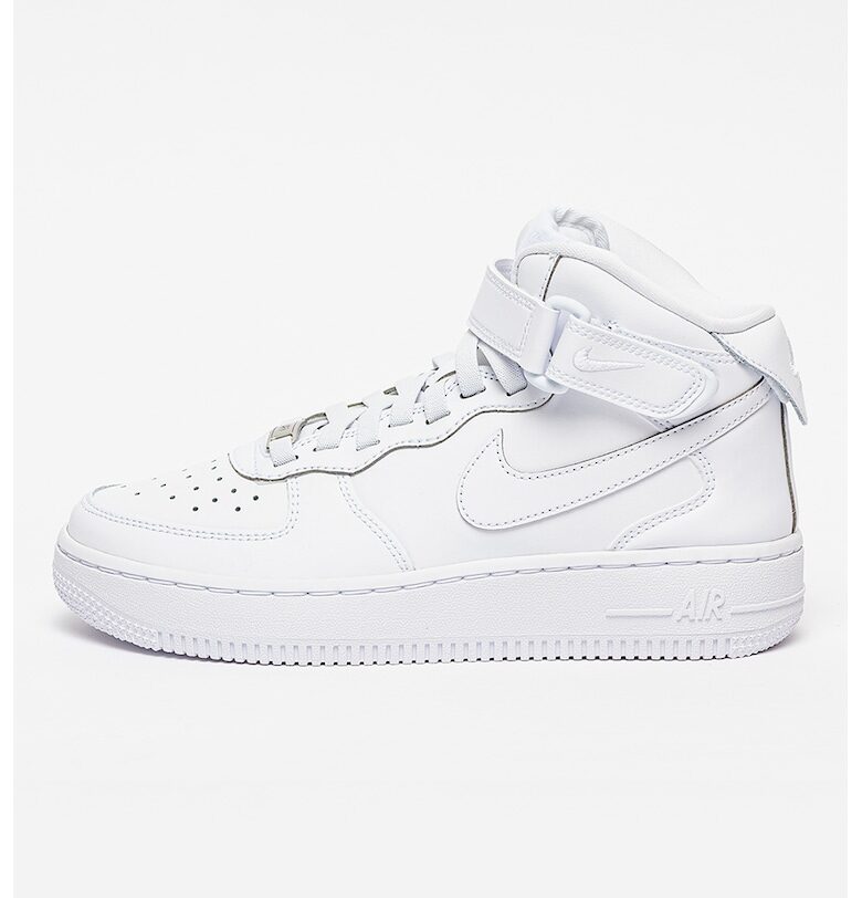 Спортни обувки Air Force 1 Mid Easyon от кожа и еко кожа - Бял Nike