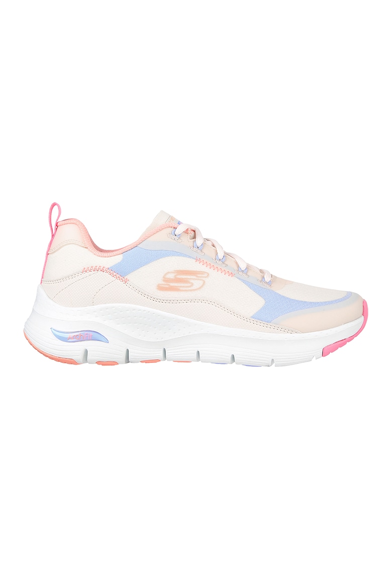 Спортни обувки Arch Fit - Розова сьомга/Розово/Крем Skechers