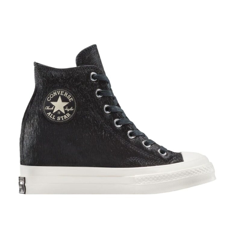 Спортни обувки  Chuck 70 Wedge Luxe Pony Hair 44736 - Черен Converse
