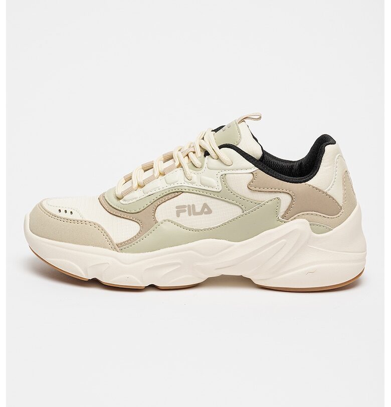 Спортни обувки Collene CB с еко кожа - Бял/Пепеляво сиво Fila