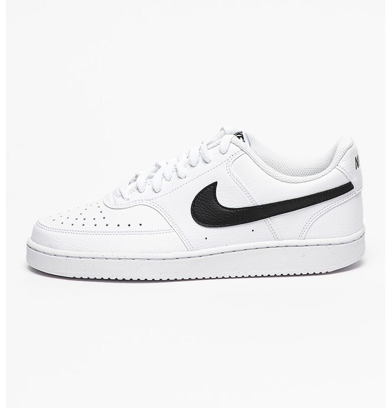 Спортни обувки Court Vision Low Next Nature от еко кожа - Бял/Черен Nike